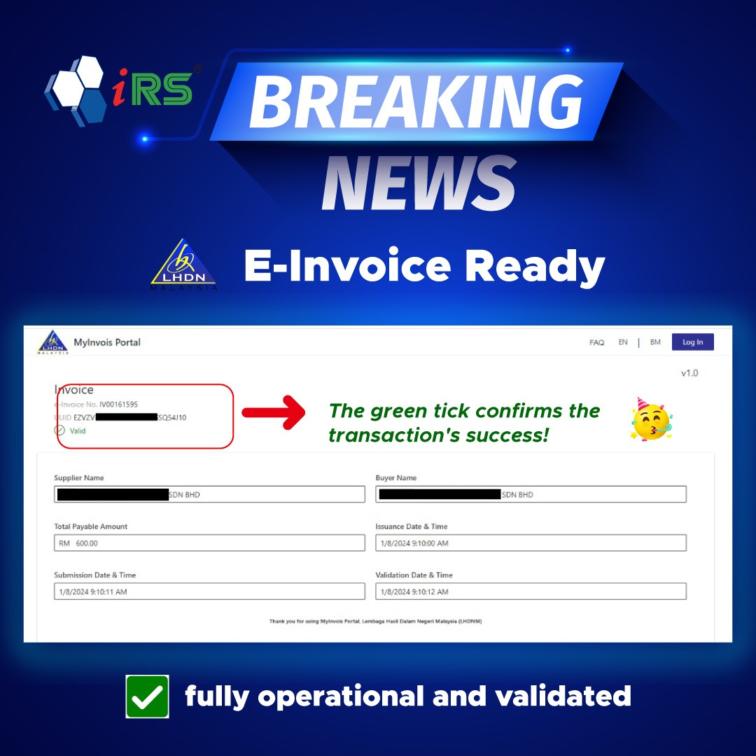 E-Invoice Ready IRS POS System